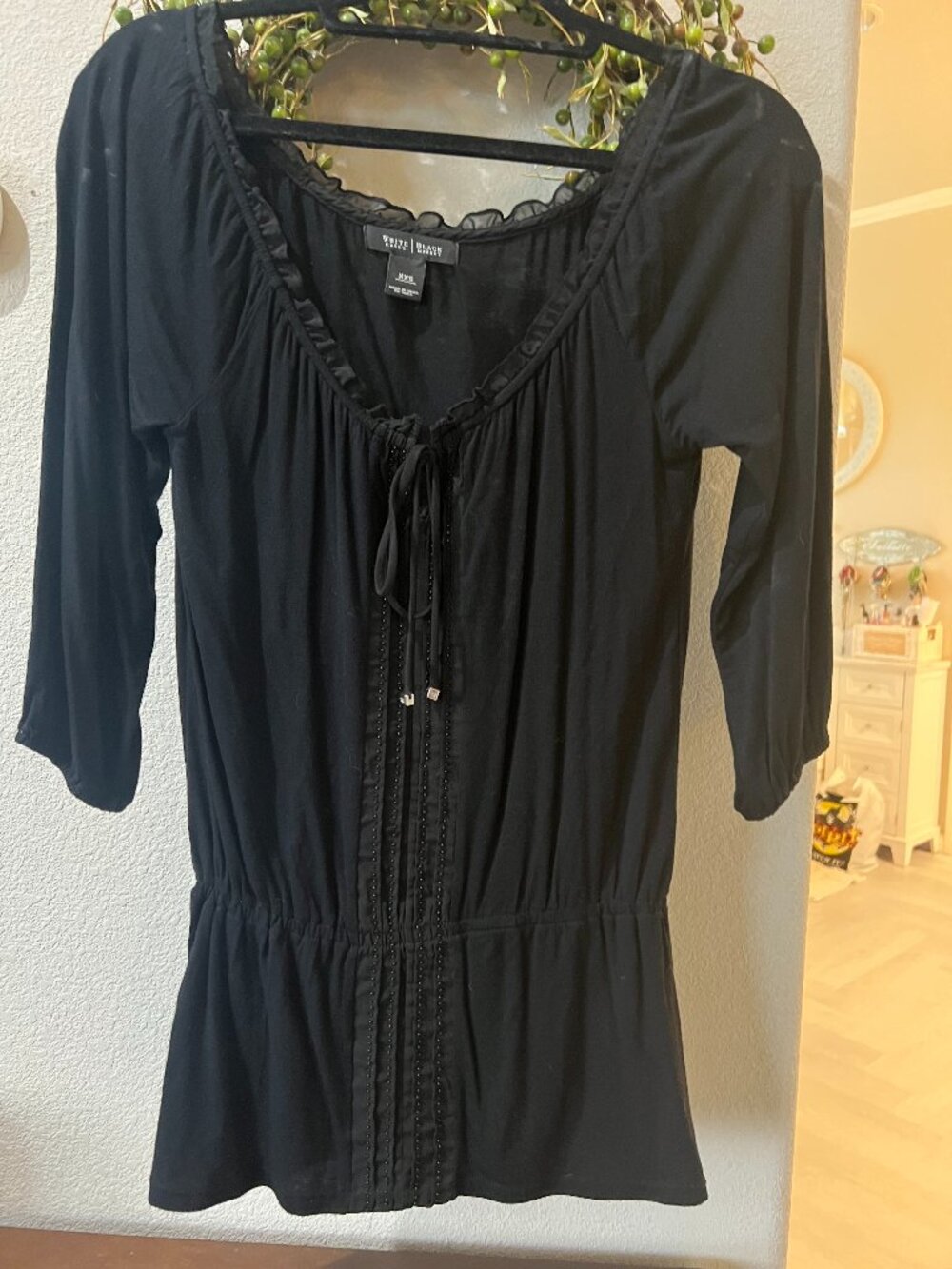 Black blouse White House Black Market - Size Small and Excellent Condition!